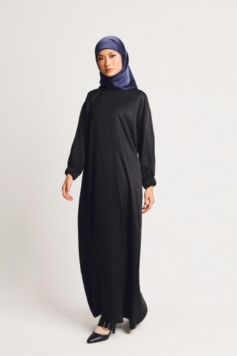 Fatima Drop Shoulder Dress Black